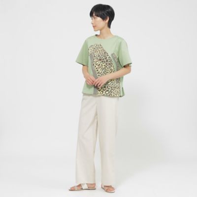 【Ｌ】【カタログ掲載品】【ウォッシャブル】パンサーモチーフジャカードカットソー（Ｕ７Ｐ１５５４６＿＿）