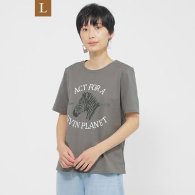 【Ｌ】【カタログ掲載品】【ウォッシャブル】アニマルロゴプリントカットソー（Ｕ７Ｐ１８５４９＿＿）
