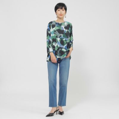 【Ｌ】【接触冷感】【ＵＶ対策】【ウォッシャブル】ペイントドットプルオーバーカットソー（Ｕ７Ｐ１９５５２＿＿）