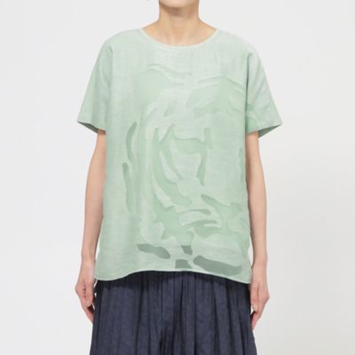 【Ｌ】【カタログ掲載品】【ウォッシャブル】オパールタイガーコンビカットソー（Ｕ７Ｐ２１５５７＿＿）