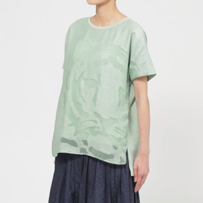 【Ｌ】【カタログ掲載品】【ウォッシャブル】オパールタイガーコンビカットソー（Ｕ７Ｐ２１５５７＿＿）