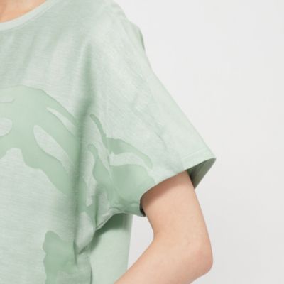 【Ｌ】【カタログ掲載品】【ウォッシャブル】オパールタイガーコンビカットソー（Ｕ７Ｐ２１５５７＿＿）