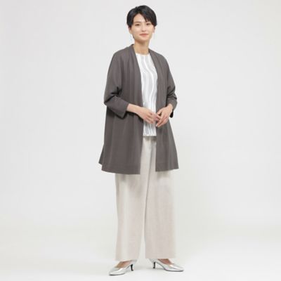 【Ｌ】【接触冷感】【ウォッシャブル】レーヨンフライスカーディガン（Ｕ７Ｐ２２３８３＿＿）