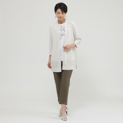 【Ｌ】【接触冷感】【ウォッシャブル】レーヨンフライスカーディガン（Ｕ７Ｐ２２３８３＿＿）