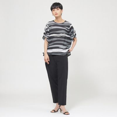 【Ｌ】【カタログ掲載品】【接触冷感】【ＵＶ対策】【ウォッシャブル】コンチェロアニマルボーダーカットソー（Ｕ７Ｐ２２５５８＿＿）