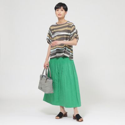 【Ｌ】【カタログ掲載品】【接触冷感】【ＵＶ対策】【ウォッシャブル】コンチェロアニマルボーダーカットソー（Ｕ７Ｐ２２５５８＿＿）