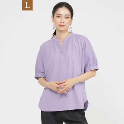 【Ｌ】【接触冷感】【ＵＶ対策】【ウォッシャブル】コンチェロスキッパーブラウスカットソー（Ｕ７Ｐ２３５５９＿＿）