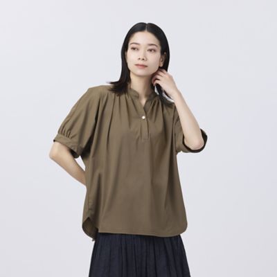 【Ｌ】【接触冷感】【ＵＶ対策】【ウォッシャブル】コンチェロスキッパーブラウスカットソー（Ｕ７Ｐ２３５５９＿＿）