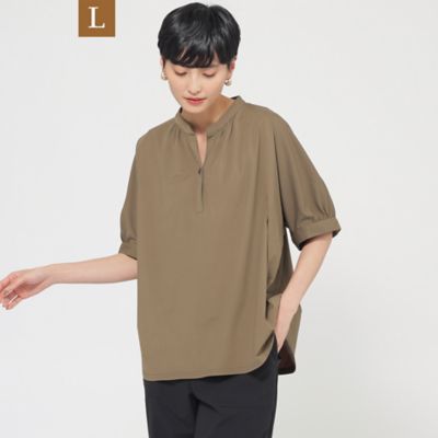 【Ｌ】【接触冷感】【ＵＶ対策】【ウォッシャブル】コンチェロスキッパーブラウスカットソー（Ｕ７Ｐ２３５５９＿＿）