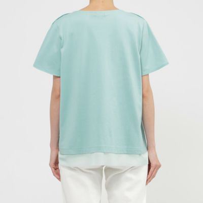 【Ｌ】【ウォッシャブル】パンサープリントレースコンビプルオーバーカットソー（Ｕ７Ｐ２４３８６＿＿）