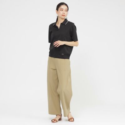 【Ｌ】【ギフトにもおすすめ】【ウォッシャブル】セーターマシンポロカットソー（Ｕ７Ｐ２４５６９＿＿）