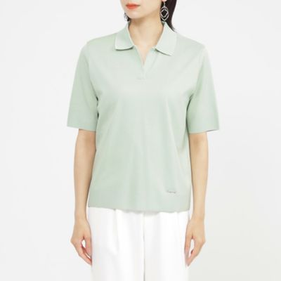 【Ｌ】【ギフトにもおすすめ】【ウォッシャブル】セーターマシンポロカットソー（Ｕ７Ｐ２４５６９＿＿）