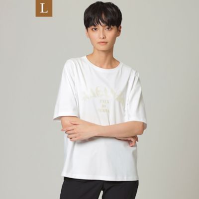 ◇◇【Ｌ】【ウォッシャブル】ロゴゼブラプリントＴシャツ