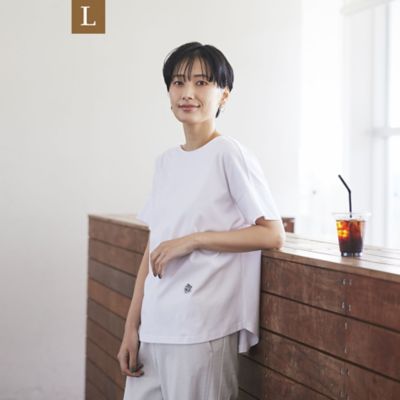 ＜EVEX BY KRIZIA L (Women/大きいサイズ)＞◆◆＊Ｗｉｎｇｓ掲載＊【Ｌ】【ウォッシャブル】タイガーパッチＴシャツ（Ｕ７Ｐ３３１５７＿＿）