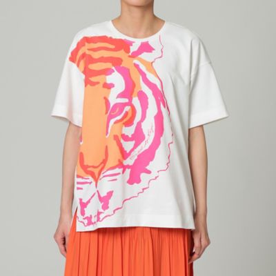 【Ｌ】【接触冷感】【ウォッシャブル】グラフィカルビッグタイガープリントＴシャツ（Ｕ７Ｐ３５１５９＿＿）