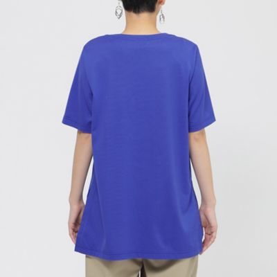 【Ｌ】【接触冷感】【ウォシャブル】メタリックゼブラプリントチュニックカットソー（Ｕ７Ｐ３８６２５＿＿）