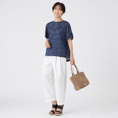 【Ｌ】【ウォッシャブル】フローゼブラグリッタープリントカットソー（Ｕ７Ｐ４１６２１＿＿）