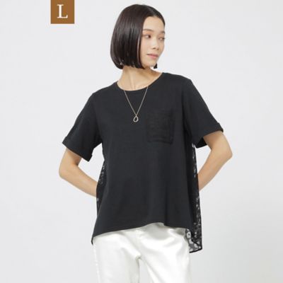 【Ｌ】【ウォッシャブル】オパールパンサーコンビプルオーバーカットソー（Ｕ７Ｐ４９３０８＿＿）