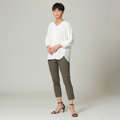 【Ｌ】【ウォッシャブル】コットンライクジャージコンビカットソー（Ｕ７Ｐ５３１４５＿＿）