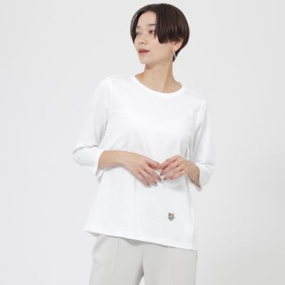 ＜EVEX BY KRIZIA L (Women/大きいサイズ)＞【Ｌ】【ウォッシャブル】タイガーパッチカットソー（Ｕ７Ｐ５６２１６＿＿）