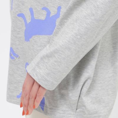 【Ｌ】【ウォッシャブル】ローリングタイガープリントプルオーバーカットソー（Ｕ７Ｐ６１３２０＿＿）
