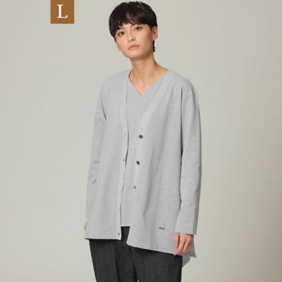 ＜EVEX BY KRIZIA L (Women/大きいサイズ)＞【Ｌ】【ウォッシャブル】コットンライクジャージカーディガン（Ｕ７Ｐ７０１４５＿＿）