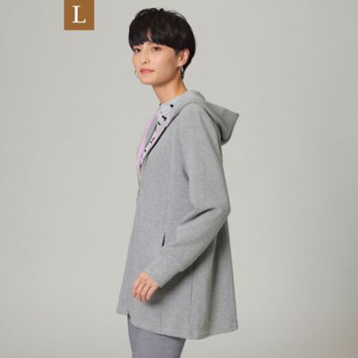 【Ｌ】【ウォッシャブル】ダブルフェイスジャージジップアップフーディー（Ｕ７Ｐ８０１０８＿＿）