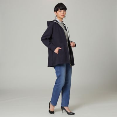 【Ｌ】【ウォッシャブル】ダブルフェイスジャージジップアップフーディー（Ｕ７Ｐ８０１０８＿＿）
