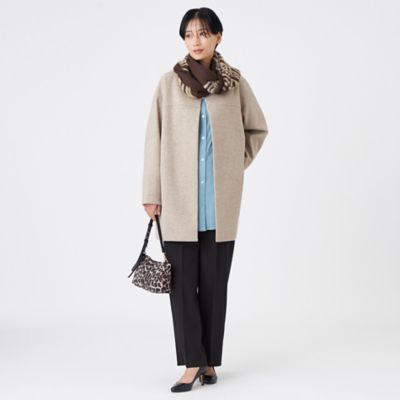 L】【マシンウォッシャブル】ブラッシュドストレートパンツ