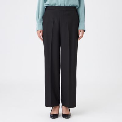 しゆえい L】【マシンウォッシャブル】ブラッシュドストレートパンツ