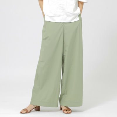 ＜EVEX BY KRIZIA L (Women/大きいサイズ)＞【Ｌ】【ウォッシャブル】ナイロンワッシャーワイドパンツ（Ｕ７Ｒ１１３００＿＿）