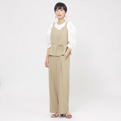 【Ｌ】【接触冷感】【吸水速乾】【ＵＶ対策】【ウォッシャブル】ｋｉｒｅｒｉワイドパンツ（Ｕ７Ｒ１１５３７＿＿）