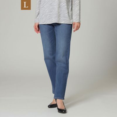 ◆◆＊Ｗｉｎｇｓ掲載＊【Ｌ】【ウォッシャブル】ストレッチストレートデニムパンツ（Ｕ７Ｒ２０１１０＿＿）