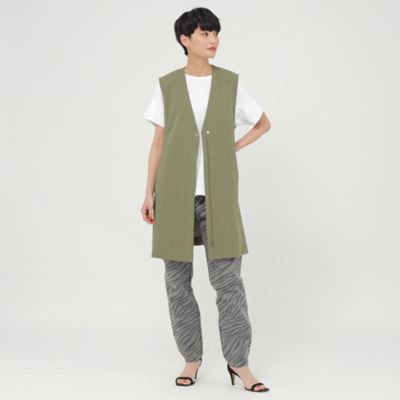 【Ｌ】【ウォッシャブル】ゼブラジャカードストレッチデニムパンツ（Ｕ７Ｒ２０３４８＿＿）