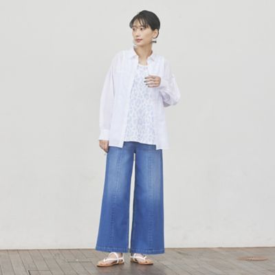 ◆◆＊Ｗｉｎｇｓ掲載＊【Ｌ】【ウォッシャブル】ストレッチバギーデニムパンツ（Ｕ７Ｒ２２１１０＿＿）