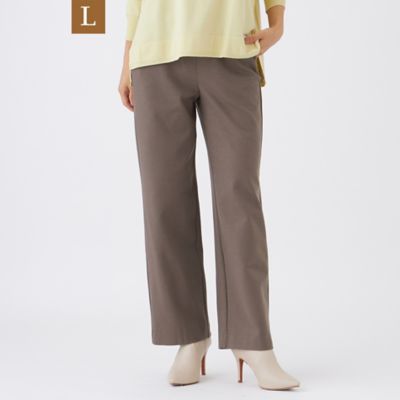 【送料無料】EVEX BY KRIZIA L (Women/大きいサイズ)/エヴェックス バイ クリツィアL【マシンウォッシャブル・保温性・吸湿発熱】デュアルウォームワイドパンツ(U7R25646__) チャ55L パンツ・ズボン【三越伊勢丹/公式】