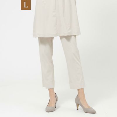 【Ｌ】【接触冷感】【ウォッシャブル】メリルハイテンションクロップドパンツ（Ｕ７Ｒ３４３３９＿＿）