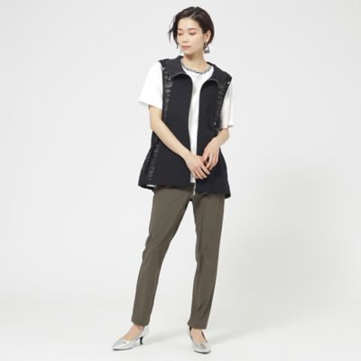 【Ｌ】【接触冷感】【ウォッシャブル】メリルハイテンションテーパードパンツ（Ｕ７Ｒ３５３３９＿＿）