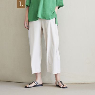＜EVEX BY KRIZIA L (Women/大きいサイズ)＞◆◆＊Ｗｉｎｇｓ掲載＊【Ｌ】【ウォッシャブル】【接触冷感】メリルハイテンションワイドパンツ（Ｕ７Ｒ３６１５０＿＿）