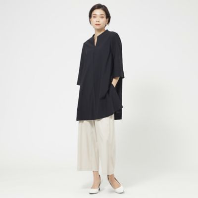 【Ｌ】【接触冷感】【ウォッシャブル】メリルハイテンションワイドクロップドパンツ（Ｕ７Ｒ３６３３９＿＿）