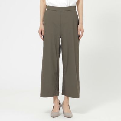 【Ｌ】【接触冷感】【ウォッシャブル】メリルハイテンションワイドクロップドパンツ（Ｕ７Ｒ３６３３９＿＿）