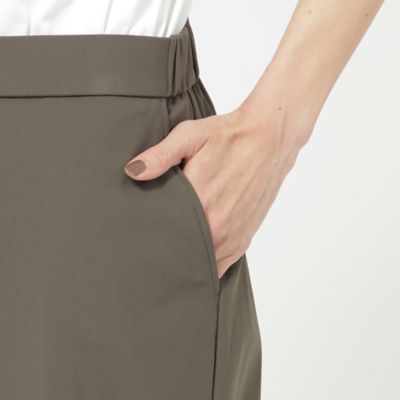 【Ｌ】【接触冷感】【ウォッシャブル】メリルハイテンションワイドクロップドパンツ（Ｕ７Ｒ３６３３９＿＿）