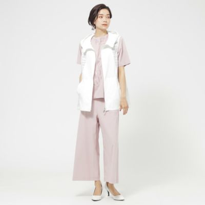 【Ｌ】【新色】【接触冷感】【ウォッシャブル】メリルハイテンションワイドクロップドパンツ（Ｕ７Ｒ３６３７７＿＿）