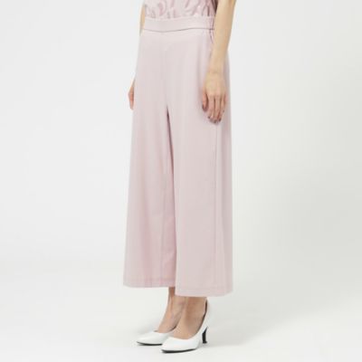 【Ｌ】【新色】【接触冷感】【ウォッシャブル】メリルハイテンションワイドクロップドパンツ（Ｕ７Ｒ３６３７７＿＿）