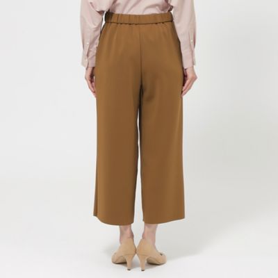 【Ｌ】【ウォッシャブル】ダンボールニットワイドクロップドパンツ（Ｕ７Ｒ３６４１５＿＿）