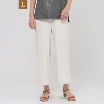 【Ｌ】【接触冷感】【ＵＶカット】【ウォッシャブル】メリルハイテンションワイドパンツ（Ｕ７Ｒ３６５７８＿＿）