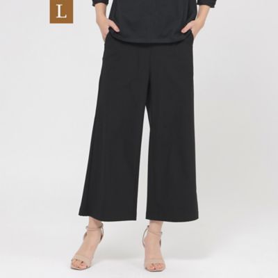 【Ｌ】【接触冷感】【ＵＶカット】【ウォッシャブル】メリルハイテンションワイドパンツ（Ｕ７Ｒ３６５７８＿＿）