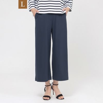 【Ｌ】【接触冷感】【ＵＶカット】【ウォッシャブル】メリルハイテンションワイドパンツ（Ｕ７Ｒ３６５７８＿＿）