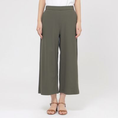 【Ｌ】【接触冷感】【ＵＶカット】【ウォッシャブル】メリルハイテンションワイドパンツ（Ｕ７Ｒ３６５７８＿＿）