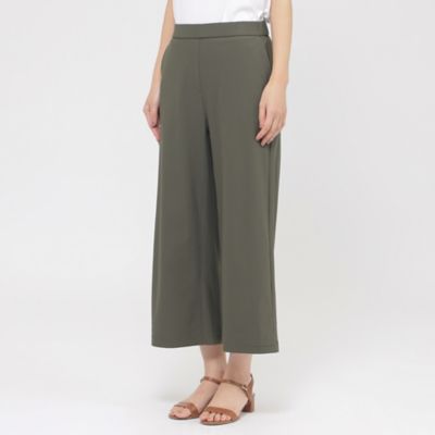 【Ｌ】【接触冷感】【ＵＶカット】【ウォッシャブル】メリルハイテンションワイドパンツ（Ｕ７Ｒ３６５７８＿＿）